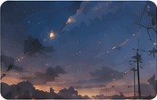 晚霞下的天空
